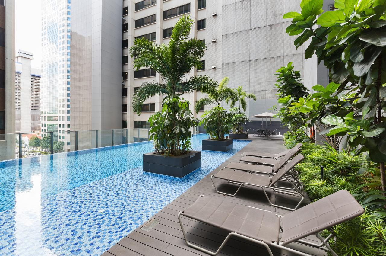 City Balcony Apartment With Marina Bay View Singapur Dış mekan fotoğraf